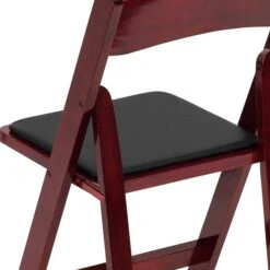 Flash Furniture HERCULES Series Wood Folding Chair, Mahogany/Black, 2/Pack (2XF2903MAHWOOD) -Popular Furniture sp124436330 s7