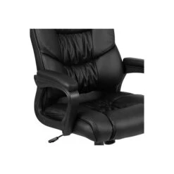 Flash Furniture Fundamentals Ergonomic LeatherSoft Swivel Big & Tall Office Chair, Black (CX1179HBK) -Popular Furniture sp124518533 s7