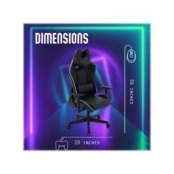 Hanover Commando Fabric Ergonomic Racing Gaming Chair, Black/White (HGC0106) 10 Hanover Commando Fabric Ergonomic Racing Gaming Chair, Black/White (HGC0106) -Popular Furniture sp126251289 s7