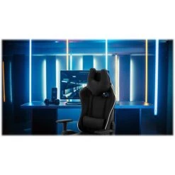 Hanover Commando Fabric Ergonomic Racing Gaming Chair, Black/White (HGC0106) 11 Hanover Commando Fabric Ergonomic Racing Gaming Chair, Black/White (HGC0106) -Popular Furniture sp126251290 s7