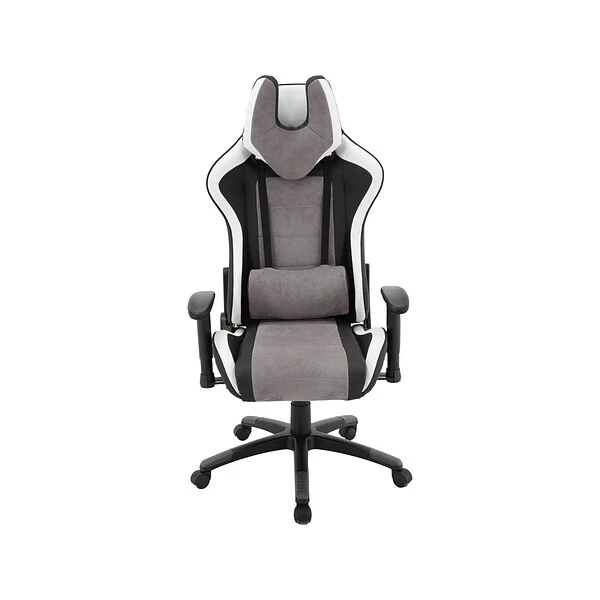 Hanover Commando Fabric Ergonomic Racing Gaming Chair, Black/Gray/White (HGC0107) 2 Hanover Commando Fabric Ergonomic Racing Gaming Chair, Black/Gray/White (HGC0107) - Image 2