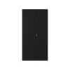 Hirsh 72" Steel Wardrobe Cabinet With 4 Shelves, Black (22632)