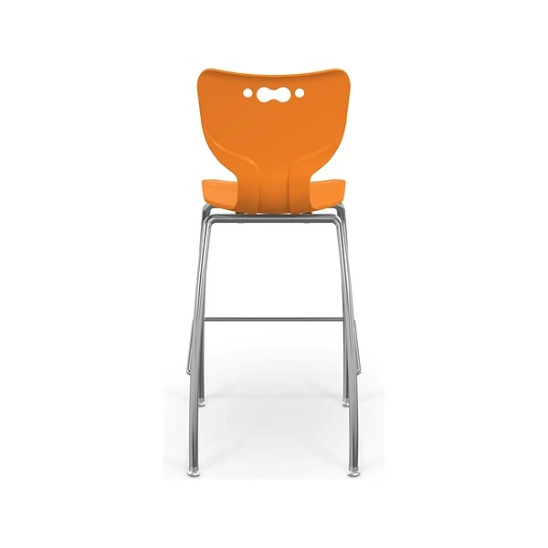 MooreCo Hierarchy Polypropylene Kids Stool, Orange (53221OranNACH) 2 MooreCo Hierarchy Polypropylene Kids Stool, Orange (53221OranNACH) - Image 2