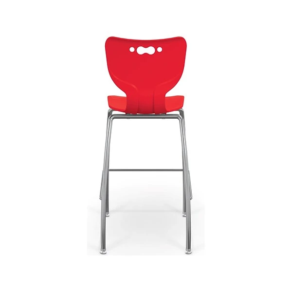 MooreCo Hierarchy Polypropylene Kids Stool, Red (53221RedNACH) 2 MooreCo Hierarchy Polypropylene Kids Stool, Red (53221RedNACH) - Image 2
