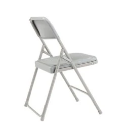 National Public Seating 800 Series Premium Lightweight Steel Frame Plastic Folding Chairs, Gray, 4 Pack (802/4) -Popular Furniture sp130557886 s7