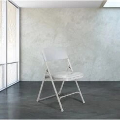 National Public Seating 800 Series Premium Lightweight Steel Frame Plastic Folding Chairs, Gray, 4 Pack (802/4) -Popular Furniture sp130557887 s7