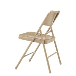 NPS 200 Series All-Steel Armless Premium Folding Chair, Beige, 4 Pack (201/4) -Popular Furniture sp130557974 s7