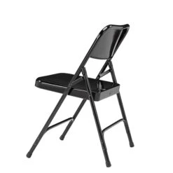 NPS 200 Series Premium Folding Chairs, Steel, Black, 4 Pack (210/4) -Popular Furniture sp130558000 s7