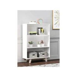 Thomasville Furniture Whitney 3-Shelf 48"H Bookcase, White (SPLS-WHBK-TV) -Popular Furniture sp132864886 s7