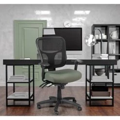 Tempur-Pedic® TP8000 Ergonomic Mesh Mid-Back Task Chair, Olive -Popular Furniture sp132961917 s7