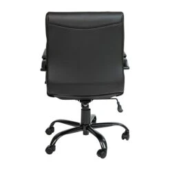 Flash Furniture Whitney Ergonomic LeatherSoft Swivel Mid-Back Executive Office Chair, Black/Black (GO2286MBKBK) 14 Flash Furniture Whitney Ergonomic LeatherSoft Swivel Mid-Back Executive Office Chair, Black/Black (GO2286MBKBK) -Popular Furniture sp133536224 s7