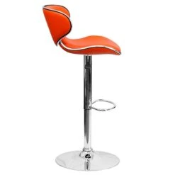 Flash Furniture Contemporary Vinyl Adjustable Height Barstool With Back, Orange (DS815ORG) -Popular Furniture sp134249498 s7