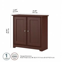Bush Furniture Cabot 30"H Small Storage Cabinet With Doors, Harvest Cherry (WC31498) -Popular Furniture sp134252786 s7