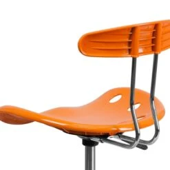 Flash Furniture Low Back Polymer Drafting Stool With Tractor Seat, Vibrant Orange 13 Flash Furniture Low Back Polymer Drafting Stool With Tractor Seat, Vibrant Orange -Popular Furniture sp134594246 s7