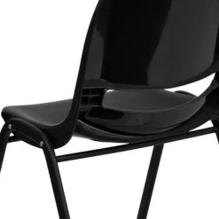 Flash Furniture HERCULES Plastic Shell Stack Chair, Black (RUT-EO1-BK-GG) -Popular Furniture sp134594363 s7