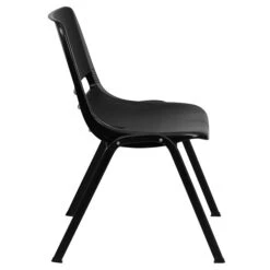Flash Furniture HERCULES Plastic Shell Stack Chair, Black (RUT-EO1-BK-GG) -Popular Furniture sp134594386 s7