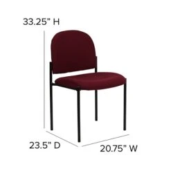 Flash Furniture Fabric Stackable Steel Side Chairs (BT5151BY) -Popular Furniture sp134594738 s7