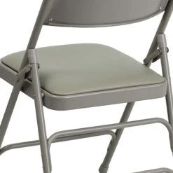 Flash Furniture HERCULES Series Vinyl Folding Chair, Gray, 2/Pack (2HAMC309AVGY) -Popular Furniture sp134860830 s7