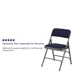 Flash Furniture HERCULES Series Fabric Folding Chair, Navy Blue, 2/Pack (2HAMC309AFNVY) -Popular Furniture sp134860881 s7