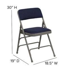 Flash Furniture HERCULES Series Fabric Folding Chair, Navy Blue, 2/Pack (2HAMC309AFNVY) -Popular Furniture sp134860883 s7