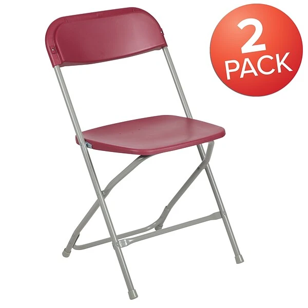 Flash Furniture HERCULES Series Plastic Banquet/Reception Chair, Red, 2/Pack (2LEL3RED) 2 Flash Furniture HERCULES Series Plastic Banquet/Reception Chair, Red, 2/Pack (2LEL3RED) - Image 2