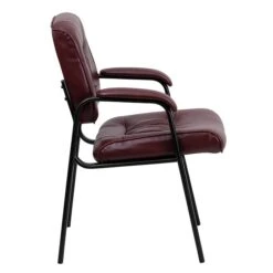 Flash Furniture Leather Reception And Guest Chair, Burgundy (BT1404BURG) -Popular Furniture sp137084395 s7