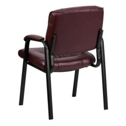 Flash Furniture Leather Reception And Guest Chair, Burgundy (BT1404BURG) -Popular Furniture sp137084531 s7