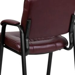 Flash Furniture Leather Reception And Guest Chair, Burgundy (BT1404BURG) -Popular Furniture sp137084532 s7