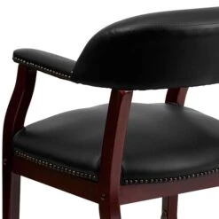 Flash Furniture Vinyl Accent Chair, Black (BZ100BLK) -Popular Furniture sp137085147 s7