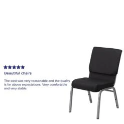 Flash Furniture HERCULES™ Fabric Patterned Stacking Church Chair With 4 1/4"T Seat, Black (FCH185SVJP02) 10 Flash Furniture HERCULES™ Fabric Patterned Stacking Church Chair With 4 1/4"T Seat, Black (FCH185SVJP02) -Popular Furniture sp137085479 s7