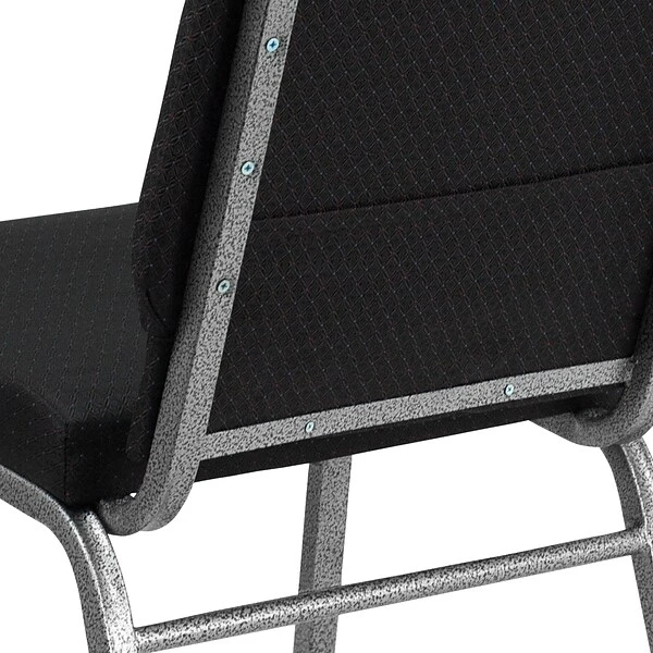 Flash Furniture HERCULES™ Fabric Patterned Stacking Church Chair With 4 1/4"T Seat, Black (FCH185SVJP02) 7 Flash Furniture HERCULES™ Fabric Patterned Stacking Church Chair With 4 1/4"T Seat, Black (FCH185SVJP02) - Image 7