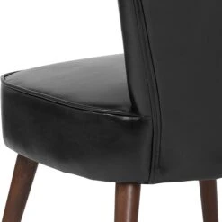 Flash Furniture Hercules Holloway Series LeatherSoft Retro Chair, Black, 2 Pack (2QYA02BK) 15 Flash Furniture Hercules Holloway Series LeatherSoft Retro Chair, Black, 2 Pack (2QYA02BK) -Popular Furniture sp137087939 s7