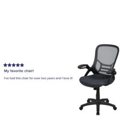 Flash Furniture Porter Ergonomic Mesh Swivel High Back Office Chair, Dark Gray/Black (HL00161BKDKGY) -Popular Furniture sp137091740 s7