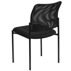 Flash Furniture Mesh Comfortable Stackable Steel Side Chair, Black (GO5152) -Popular Furniture sp137095200 s7