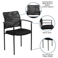 Flash Furniture Mesh Office Chair, Black (GO-516-2-GG) -Popular Furniture sp137095342 s7