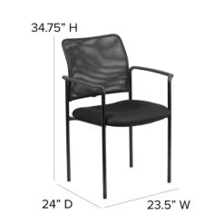 Flash Furniture Mesh Office Chair, Black (GO-516-2-GG) -Popular Furniture sp137095344 s7