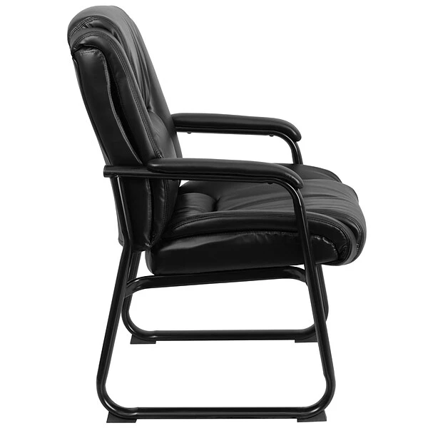 Flash Furniture Leather Guest Chair, Black (GO2138) 8 Flash Furniture Leather Guest Chair, Black (GO2138) - Image 8