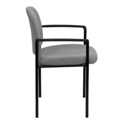 Flash Furniture Fabric Stackable Steel Side Chairs W/Arms (BT5161GY) -Popular Furniture sp137096255 s7