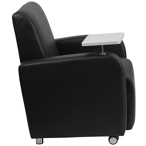 Flash Furniture Leather Guest Chair, Black (BT8217BKCS) 6 Flash Furniture Leather Guest Chair, Black (BT8217BKCS) - Image 6