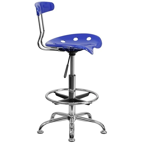 Flash Furniture Vibrant Drafting Stools With Tractor Seat (LF215NTCLBLUE) 8 Flash Furniture Vibrant Drafting Stools With Tractor Seat (LF215NTCLBLUE) - Image 8