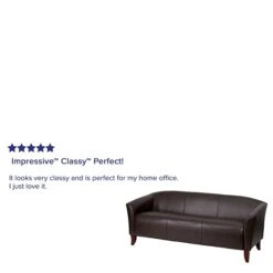 Flash Furniture HERCULES Imperial Series 72.75" LeatherSoft Sofa, Brown (1113BN) -Popular Furniture sp137098600 s7