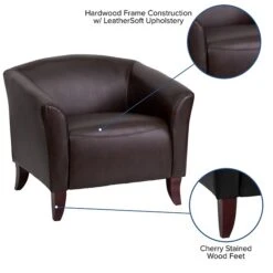 Flash Furniture Hercules Wood/Veneer Guest Chair, Brown (2221BN) 11 Flash Furniture Hercules Wood/Veneer Guest Chair, Brown (2221BN) -Popular Furniture sp137098729 s7