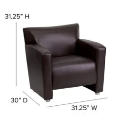 Flash Furniture Hercules Wood/Veneer Guest Chair, Brown (2221BN) 12 Flash Furniture Hercules Wood/Veneer Guest Chair, Brown (2221BN) -Popular Furniture sp137098730 s7