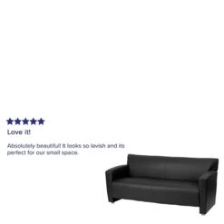 Flash Furniture HERCULES Majesty Series 68.5" LeatherSoft Sofa, Black (2223BK) -Popular Furniture sp137098755 s7