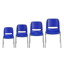 Flash Furniture Hercules Series Molded Plastic Shell Stackable Chair With Chrome Frame, Navy -Popular Furniture sp137199215 s7