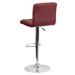 Flash Furniture Contemporary Vinyl Adjustable Height Barstool With Back, Burgundy, 2-Pieces (2DS810MODBURGGG) -Popular Furniture sp137200329 s7