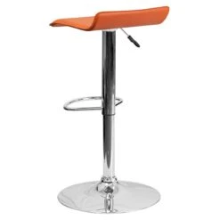 Flash Furniture Contemporary Vinyl Adjustable Height Barstool With Back, Orange, 2-Pieces (2DS801CONTORGGG) 10 Flash Furniture Contemporary Vinyl Adjustable Height Barstool With Back, Orange, 2-Pieces (2DS801CONTORGGG) -Popular Furniture sp137200355 s7