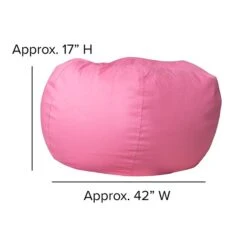 Flash Furniture Cotton Twill Bean Bag Chair, Light Pink (DGBEANLGSLDPK) -Popular Furniture sp137200629 s7