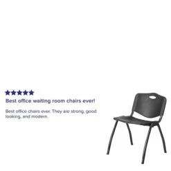 Flash Furniture HERCULES Plastic Student/School Chair, Black (RUT-D01-BK-GG) -Popular Furniture sp137297207 s7