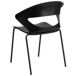 Flash Furniture Hercules Series 440lb-Capacity Stack Chair, Black (RUT4BK) -Popular Furniture sp137297219 s7